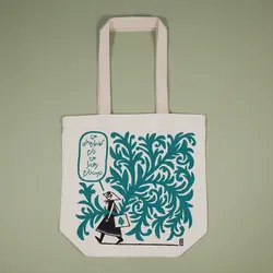 ساک پارچه ای مانیز _طرح حنا-maniz tote-bag