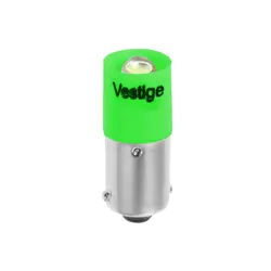 لامپ سیگنال ال ای دی (LED) 24/30 ولت AC/DC وستیج (VESTIGE) مدل خاری کد T10X28MM پایه BA9S