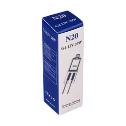 لامپ هالوژن رشته ای 12 ولت 20 وات کاربیست پایه سوزنی (G4)