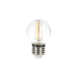 لامپ تخم مرغی فیلامنتی 220 ولت 4 وات نوربیست مدل G45 شیشه شفاف پایه معمولی (E27)