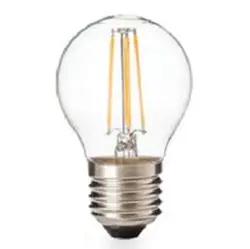 لامپ تخم مرغی فیلامنتی 220 ولت 4 وات نوربیست مدل G45 شیشه شفاف پایه معمولی (E27)