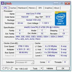 پردازنده مرکزی اینتل سری Haswell مدل Core i7-4790