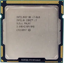 پردازنده مرکزی اینتل سری Nehalem مدل Core i7-860 USED