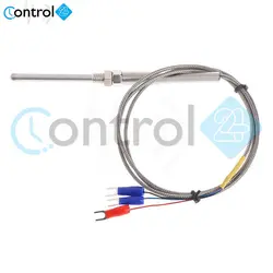 سنسور دما JUMO K 5CM مهره دار شیلد دار طول غلاف ۵ سانت