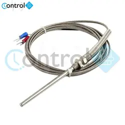 سنسور دما JUMO K 10CM مهره دار شیلد دار طول غلاف ۱۰ سانت