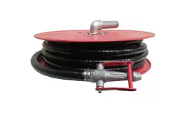 قرقره هوزریل 15 متری آتش نشانی توپی فلزی به همراه نازل و بست