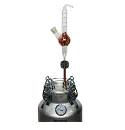 دستگاه تقطیر 22 لیتری با کندانسور شیشه ای و پک ویژه