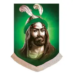 پرچم مخمل تمثال حضرت ابوالفضل عباس (ع)