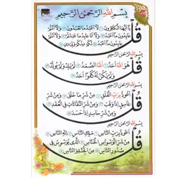 دعا کارتی چهار قل و آیت الکرسی