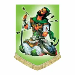 کتیبه مخمل تمثال حضرت عباس (ع)