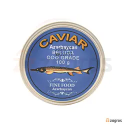 خاویار طلایی بلوگا Beluga وزن 100 گرم