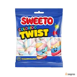 مارشمالو سوییتو Sweeto مدل Colorido Twist وزن 60 گرم