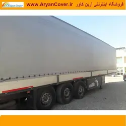 پارچه برزنت کانتینری یک رو ضد آب رنگ طوسی عرض 3 متر درجه یک