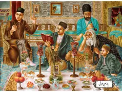 نخ و نقشه تابلو فرش طرح هفت سین نوروز – کد NP4942
