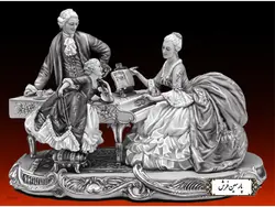 خرید نخ و نقشه تابلو فرش تندیس پیانو زن – کد NT4224