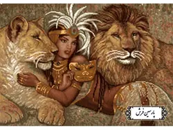 نخ و نقشه تابلو فرش آموزشی کلوپاترا – کد NA7023