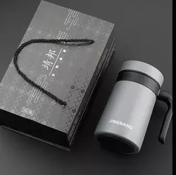 تراول ماگ طوسی هدیه تبلیغاتی - فروشگاه اینترنتی رابین لند | قیمت خرید کادو-هدیه-دخترانه-برای همسر-دختر-پسر-ولنتاین-سازمانی