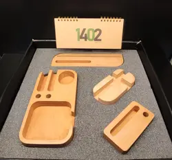 ست رومیزی چوبی کد 023 - فروشگاه اینترنتی رابین لند | قیمت خرید کادو-هدیه-دخترانه-برای همسر-دختر-پسر-ولنتاین-سازمانی