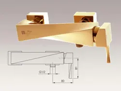 شیر توالت ریسکو مدل اسکرو طلایی