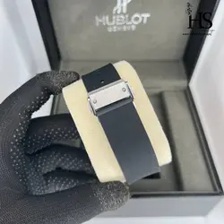 ساعت مچی هابلوت  روز شمار اسکلتون مشکی  HUBLOT BIG BANG
