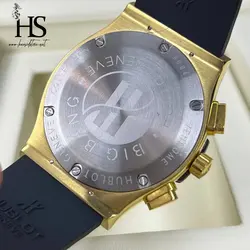 ساعت مچی هابلوت کرنوگراف روز شمار رنگ مات طلایی HUBLOT BIG BANG