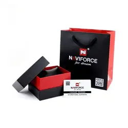 ساعت مچی عقربه‌ای مردانه نیوی فورس مدل کرنوگراف تقویم دار مدل Naviforce NF8028