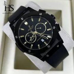 ساعت مچی هابلوت کرنوگراف روز شمار رنگ مشکی HUBLOT BIG BANG