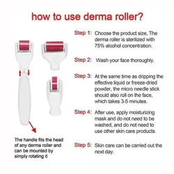 درمارولر سه در یک تیتانیومی derma roller3in1
