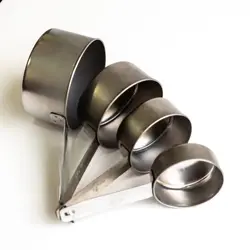 پیمانه اندازه گیری استیل 4 عددی - خرید پیمانه اندازه گیری استیل 4 عددی - فروشگاه ایران کوک
