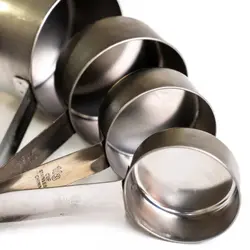 پیمانه اندازه گیری استیل 4 عددی - خرید پیمانه اندازه گیری استیل 4 عددی - فروشگاه ایران کوک