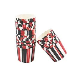 خرید کپسول مافین راه راه قرمز، سفید، مشکی با ارسال رایگان - فروشگاه ایران کوک