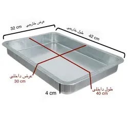 خرید سینی فر گالوانیزه 40 در 30 با ارسال رایگان و امکان پرداخت در محل - فروشگاه ایران کوک