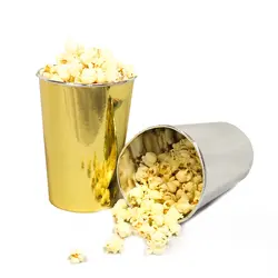 ظرف پاپ کورن نقره ای - ظرف تولد - پاپ کورن | فروشگاه اینترنتی ایران کوک |