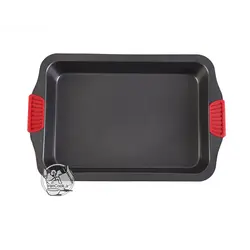 قالب تفلون مستطیل دسته سیلیکونی | ایران کوک | قالب تفلون | قالب تفلون مستطیل | قالب کیک |