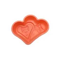 قالب ژله پلاستیکی طرح قلب و پاپیون | قالب ژله و دسر پلاستیکی | فروشگاه ایران کوک