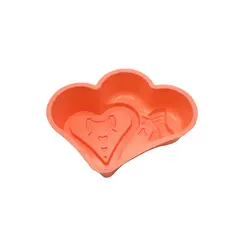 قالب ژله پلاستیکی طرح قلب و پاپیون | قالب ژله و دسر پلاستیکی | فروشگاه ایران کوک