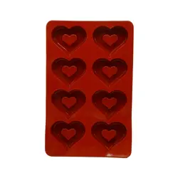 قالب سیلیکون ساوارین قلب بزرگ 8 عددی - فروشگاه ایران کوک