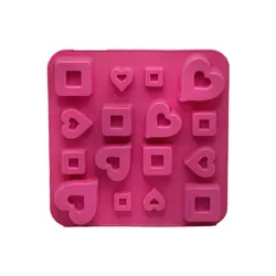 قالب سیلیکون ساوارین قلب و مربع - فروشگاه ایران کوک
