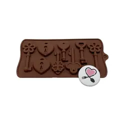 قالب شکلات سیلیکون طرح کلید - فروشگاه ایران کوک