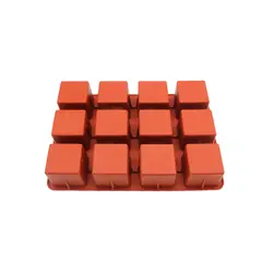 قالب سیلیکونی مکعب مربع 12 خانه، ارسال رایگان، پرداخت در محل - فروشگاه ایران کوک