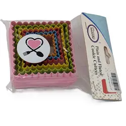 کاتر برش مربع 6 تیکه کنگره دار پلاستیکی، سریع ترین زمان ارسال، فروشگاه ایران کوک