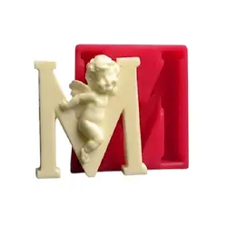 ملد حروف M فرشته دار، ارسال رایگان، پرداخت در محل - فروشگاه ایران کوک