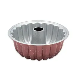 قالب سرامیکی گرد شیفون دار طرح کارامل - فروشگاه ایران کوک