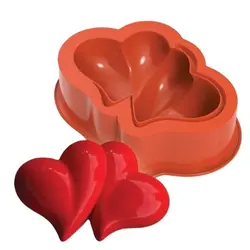خريد قالب سیلیکون قلب دوتکهقالب سیلیکون قلب دوتکه - فروشگاه ایران کوک
