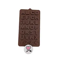قالب شکلات سیلیکونی طرح حروف انگلیسی - خرید قالب شکلات - فروشگاه ایران کوک