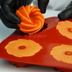 قالب سیلیکون 6 خانه طرح پیچ | قالب طرح پیچ کیک و دسر | فروشگاه ایران کوک