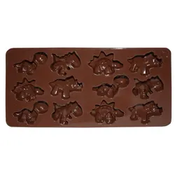 قالب سیلیکونی شکلات طرح دایناسور، ارسال رایگان، پرداخت در محل - فروشگاه ایران کوک