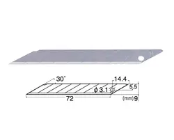 تیغ کاتر 30 درجه ان تی مدل BD-100 بسته 5 عددی