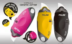 کاتر کپسولی تیغه سرامیکی قفل دار میلان