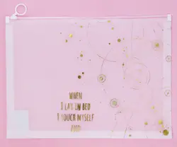 پوشه زیپ دار شفاف A4 طرح منظومه شمسی